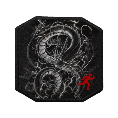 Patch ricamata Patch Dragone Imperiale — velcro intercambiabile