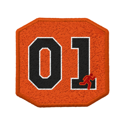 Patch ricamata Patch Generale Lee 01 — velcro intercambiabile