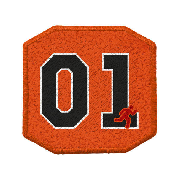 Patch ricamata Patch Generale Lee 01, sistema velcro intercambiabile