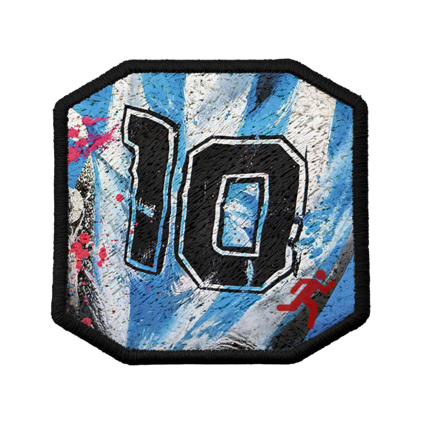 Patch ricamata Patch 10 Leggenda, sistema velcro intercambiabile