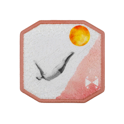 Patch ricamata Patch Tuffatrice — velcro intercambiabile