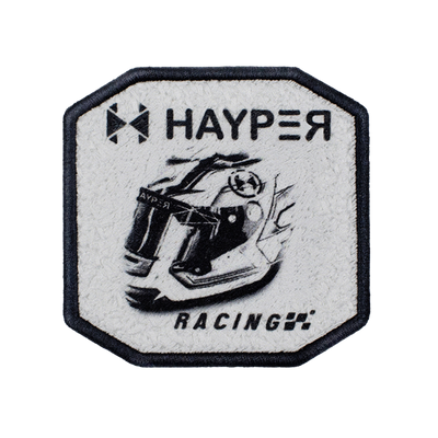 Patch ricamata Patch Hayper Racing — velcro intercambiabile