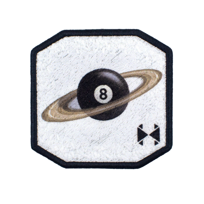 Patch 8 Ball Saturno Bianco