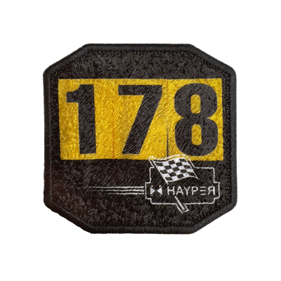 Patch ricamata Patch 178 Racing — velcro intercambiabile