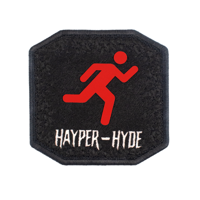Patch ricamata Patch Hayper Hyde Black — velcro intercambiabile