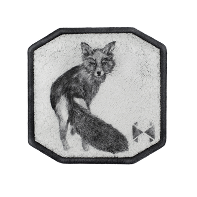 Patch ricamata Patch Volpe — velcro intercambiabile