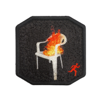 Patch ricamata Patch Sedia Infuocata