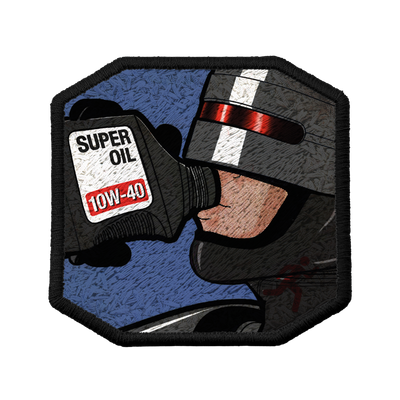 Patch ricamata Patch Super Oil — velcro intercambiabile