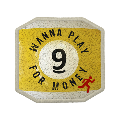 Patch ricamata Patch Wanna Play For Money — velcro intercambiabile