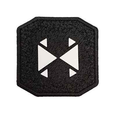 Patch ricamata Patch Hayper Logo White — velcro intercambiabile