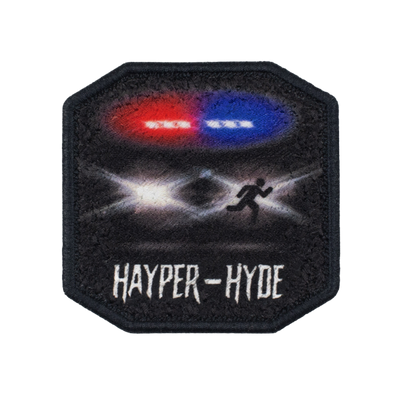 Patch ricamata Patch Hayper-Hyde Fugitive — velcro intercambiabile