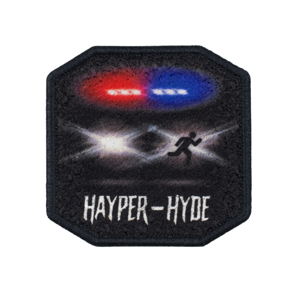 Patch ricamata Patch Hayper-Hyde Fugitive, sistema velcro intercambiabile
