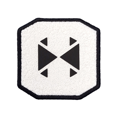 Patch ricamata Patch Hayper Logo Black — velcro intercambiabile