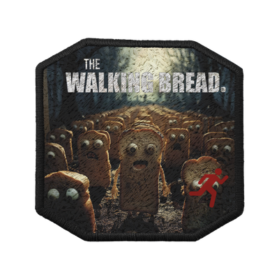 Patch ricamata Patch The Walking Bread — velcro intercambiabile