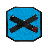 Patch ricamata Patch X Cyan