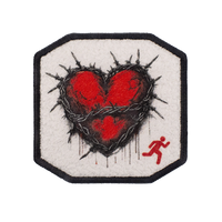 Patch ricamata Patch Barbed Heart