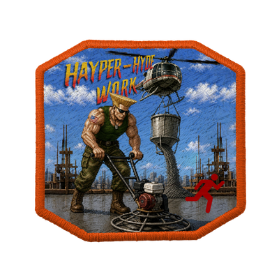 Patch ricamata Patch Guile Hayper-Hyde Elicopter — velcro intercambiabile