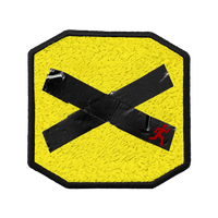 Patch ricamata Patch X Yellow