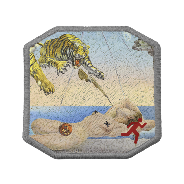 Patch ricamata Patch Dalì Sogno Cosmico, sistema velcro intercambiabile
