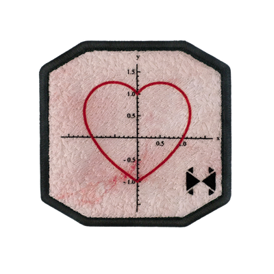 Patch ricamata Patch Love Function — velcro intercambiabile