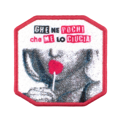 Patch ricamata Patch Velcro CIUCIA Ricamata — velcro intercambiabile