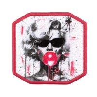 Patch ricamata Patch Velcro BAD GIRL Ricamata