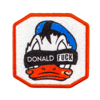 Patch ricamata Patch Velcro DONALD FUCK Ricamata