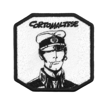 Patch ricamata Patch Velcro CORTO MALTESE Ricamata — velcro intercambiabile